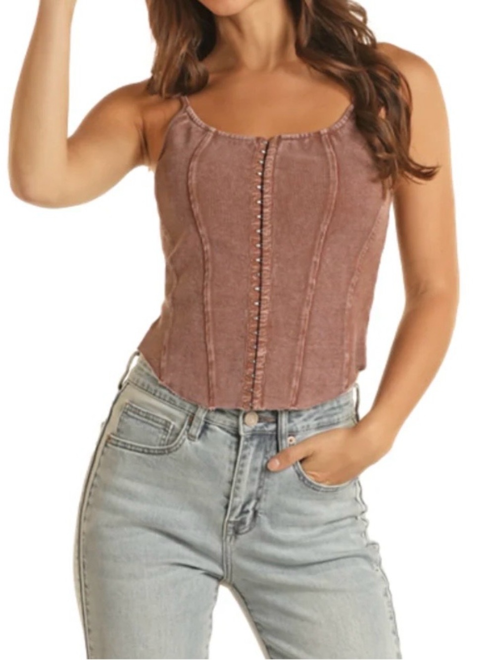 Rock & Roll Denim Mineral Wash Tank